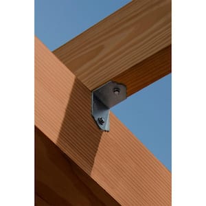 Outdoor Accents Mission Collection ZMAX, Black Powder-Coated 90° Angle for 2x Lumber