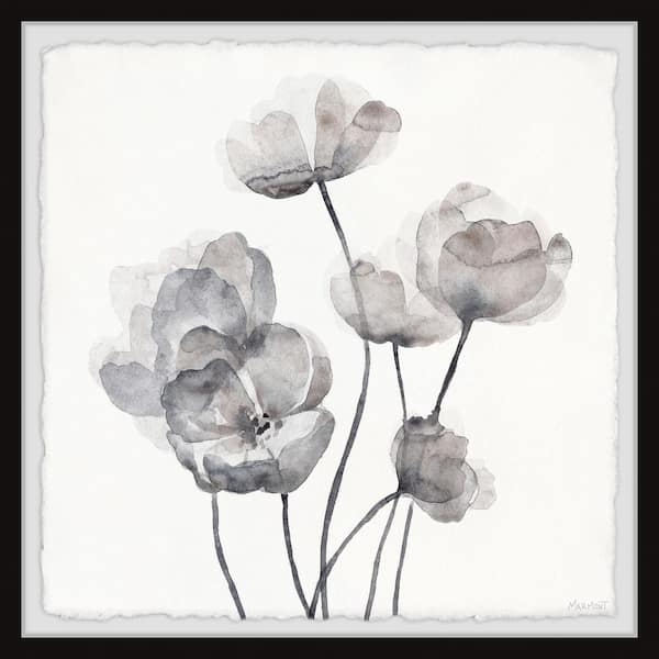 Unbranded Poppy Love By Parvez Taj Framed Nature Art Print 32 in. x 32 in.