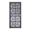 Grisham Madrid 36 in. x 80 in. Universal/Reversible Powder Coated Black  Wrought Iron Steel Security Door 46799 - The Home Depot