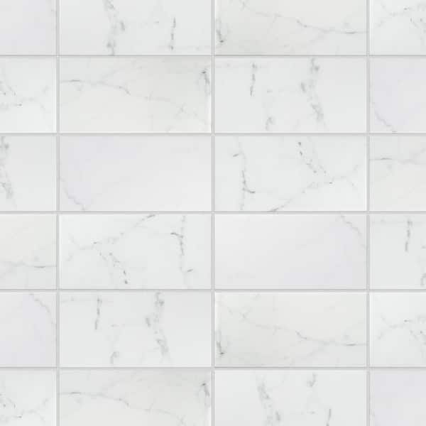 Merola Tile Classico Carrara Matte 3 in. x 6 in. Ceramic Wall Subway Tile (6.03 sq. ft. / case)
