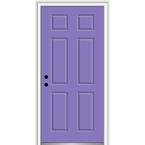 MMI Door 36 in. x 80 in. Severe Weather Right-Hand Outswing 6-Panel ...