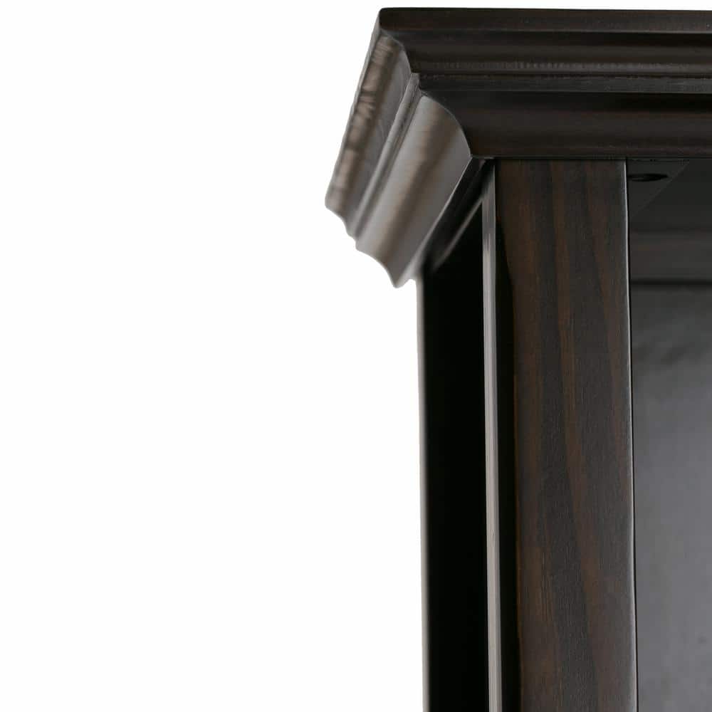 Amherst 70" Hickory Brown Adjustable Wood Bookcase