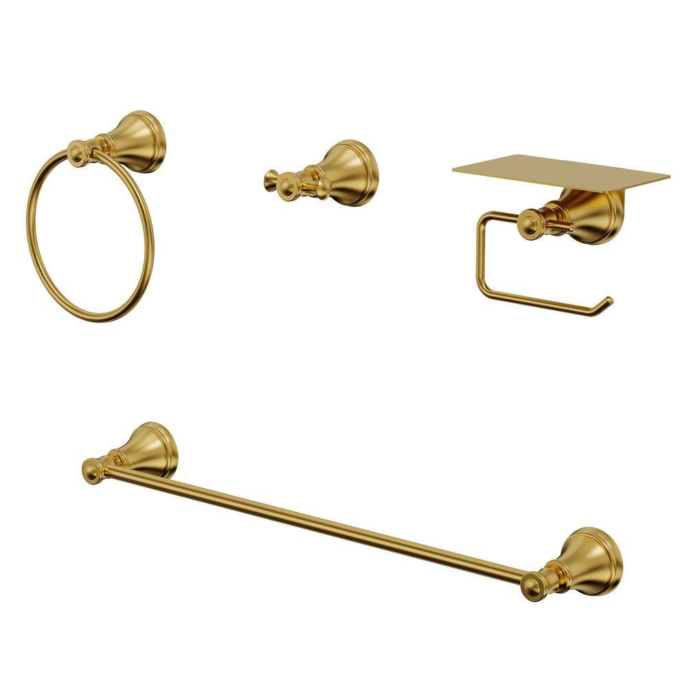2-Spray Pattern Wall Mount 6 in. Square Shower Head with Single Handle Shower Handheld Faucet 2.5 GPM in Brushed Gold price history on PriceWatchPro