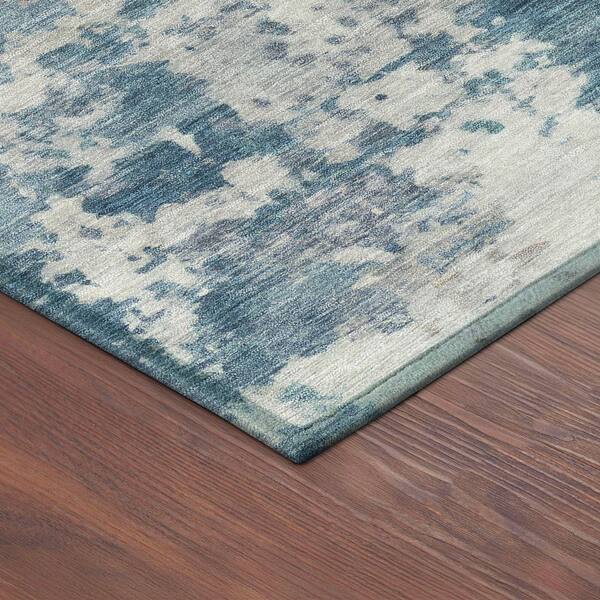 Chantille Machine Washable Indoor/Outdoor Abstract ACN2366 Blue 3 ft. x 4 ft. Area Rug