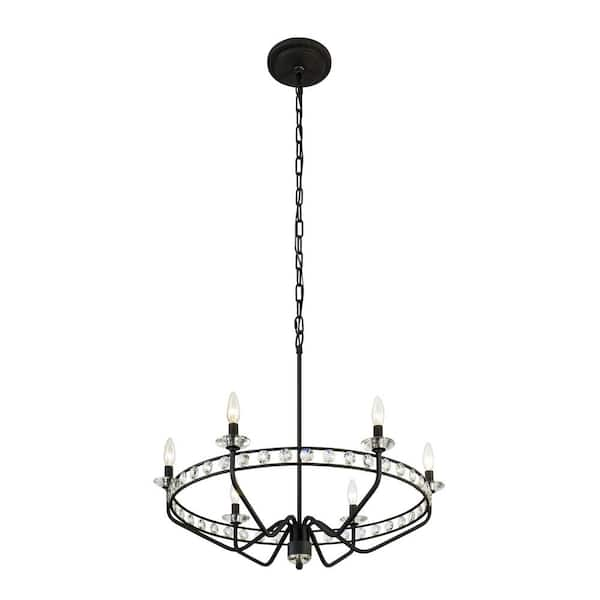 target black chandelier