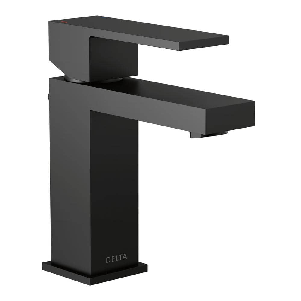 Have A Question About Delta Modern Project Pack Single Hole Single   Matte Black Delta Single Hole Bathroom Faucets 567lf Blgpm Pp 64 1000 