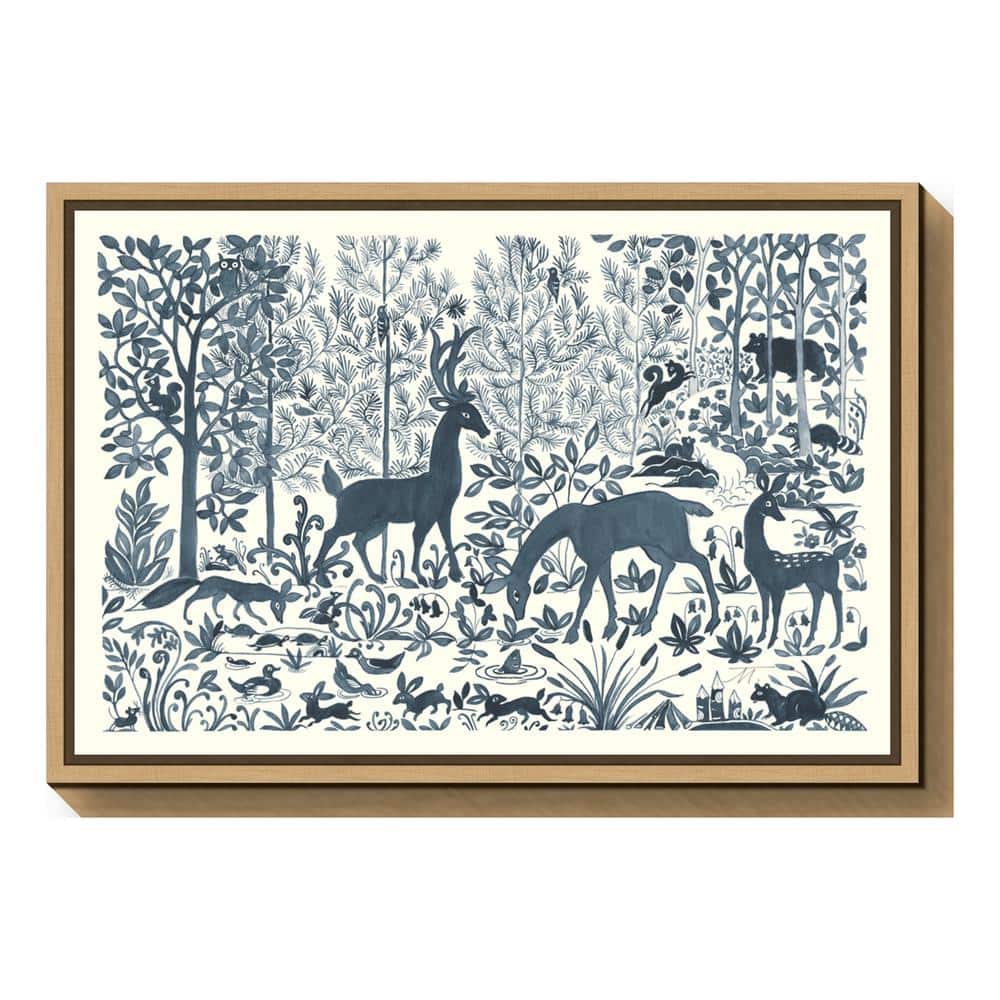 Forest Life I by Miranda Thomas Framed Canvas Wall Art