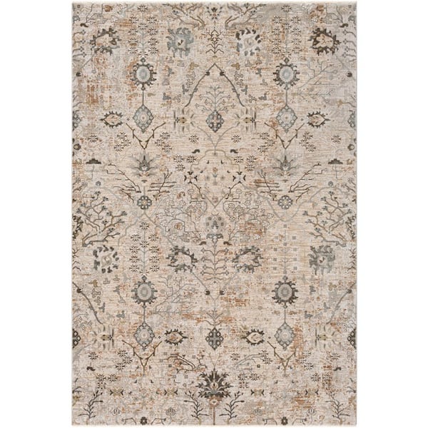 Livabliss Napoli Khaki 7 ft. x 10 ft. Indoor Area Rug