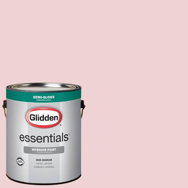 Glidden Essentials 1 gal. #HDGR48U Pink Lemonade Semi-Gloss Interior Paint