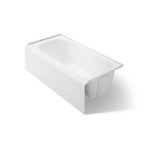 Paces 60 in. x 30 in. Soaking Bathtub with Right Hand Drain in White