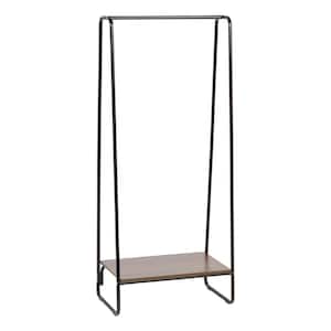 Black Metal Clothes Rack 15.75 in. W x 59 in. H