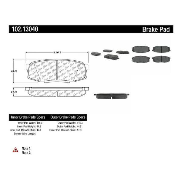 Centric Parts Disc Brake Pad Set