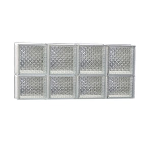 31 in. x 13.5 in. x 3.125 in. Frameless Non-Vented Diamond Pattern Glass Block Window