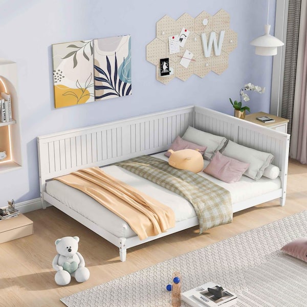 Modern White Full Size Daybed, Sofa Bed