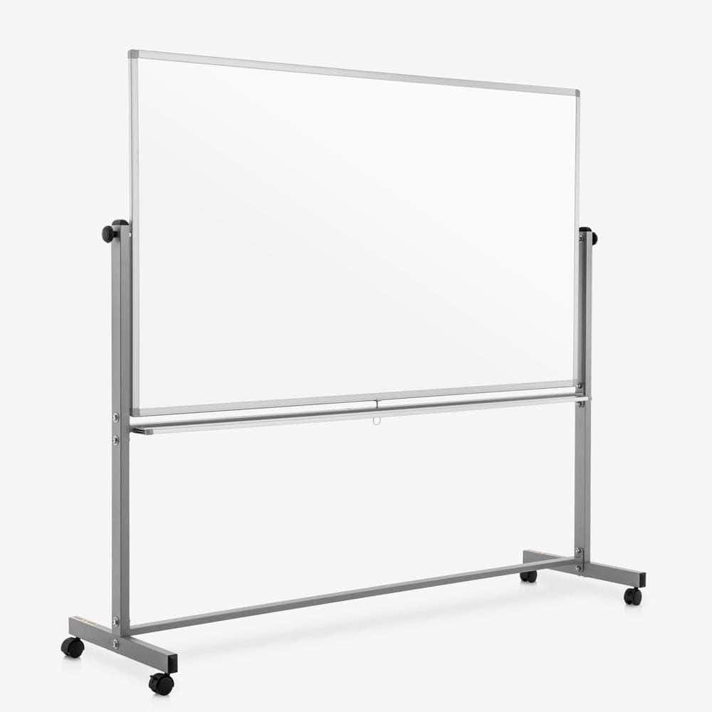 Dry Erase Magnetic Mobile Porcelain White Board, 72 x 40, Double-Sided price history on PriceWatchPro