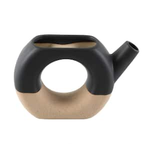 7.875 in. Color Block Ceramic Water Pitcher