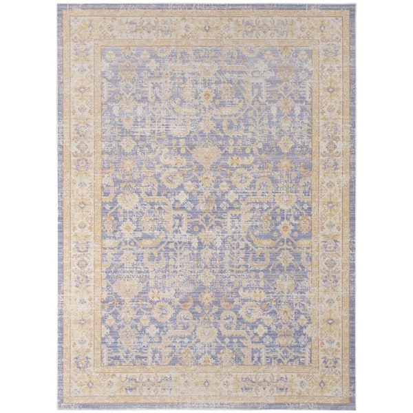Unbranded Century Lavender 5.03 ft. x 7.03 ft. Classic Polyester Area Rug
