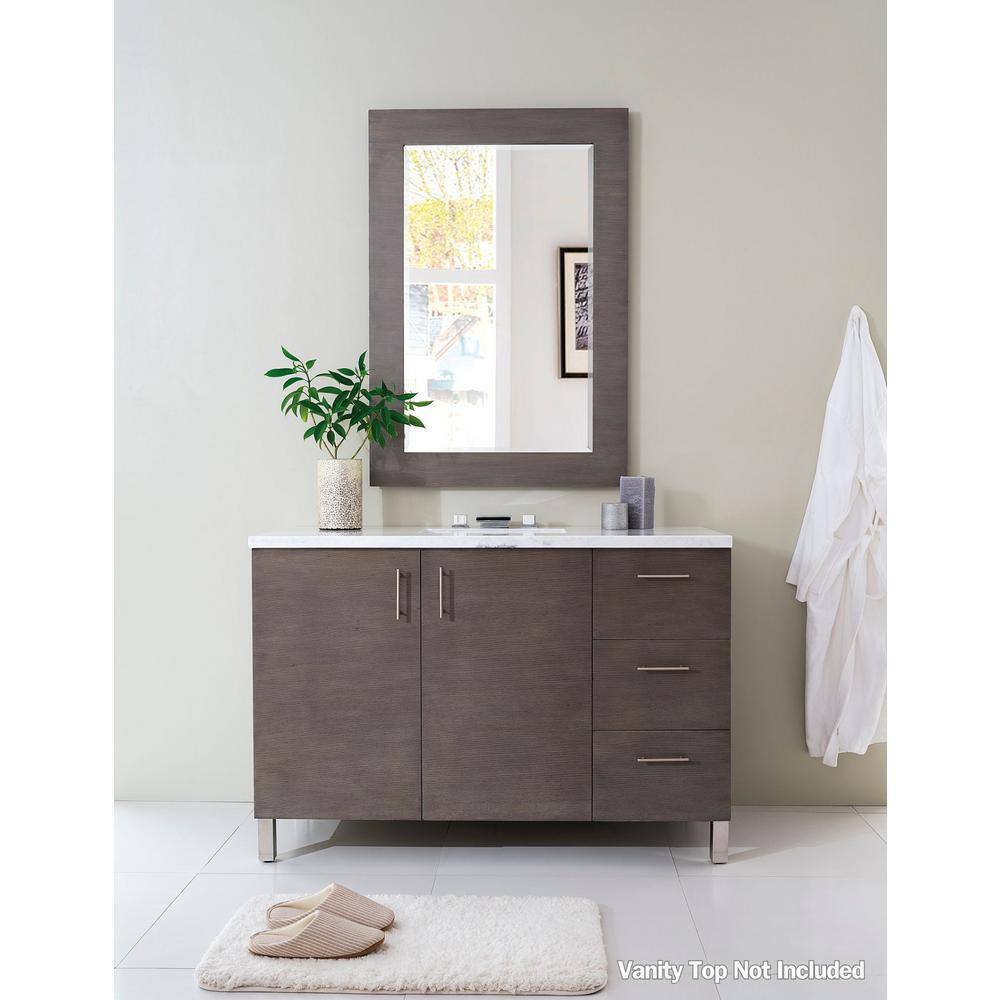 Metropolitan 48.0 in. W x 22.5 in. D x 32.8 in. H Single Bath Vanity Cabinet without Top in Silver Oak price history on PriceWatchPro