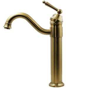 Century Watersaver Single-Hole Single-Handle Bathroom Faucet in Satin Brass