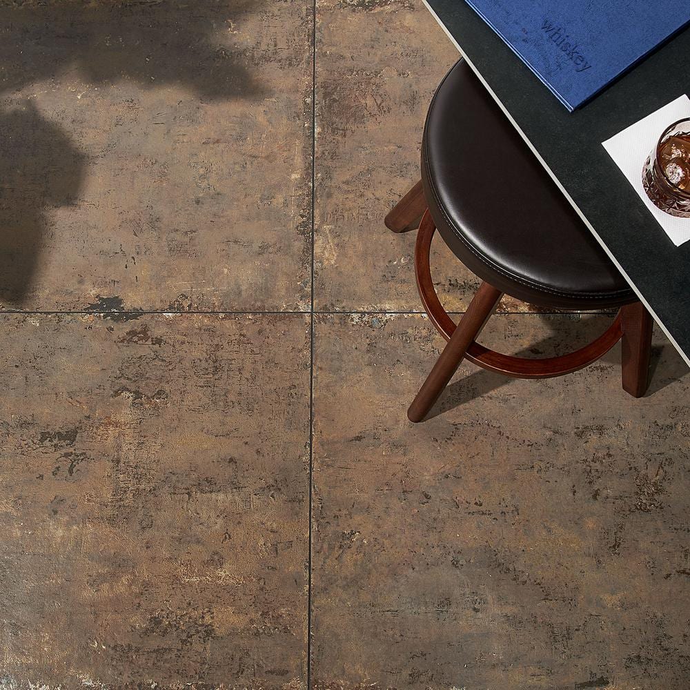 Mantis Large Matte Brown Porcelain Rectangular Floor and Wall Tile