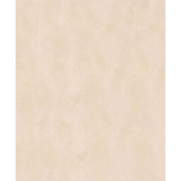 Unbranded Textures Collection Beige Plain Texture Matte Finish Vinyl on Non-Woven Non-Pasted Wallpaper Roll