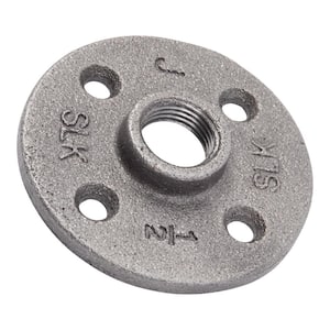 1/2 in. Malleable Industrial Cast Iron 10-Pack Flange in Industrial Steel Grey