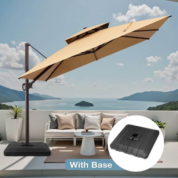 CLOUDFLY 11 ft. x 11 ft. Cantilever Patio Umbrella