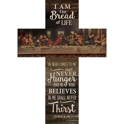 Graham Dunn Our Family is a Circle of Strength and Love Rustic 7 x 5 Wood Wall Art Cross Plaque P 