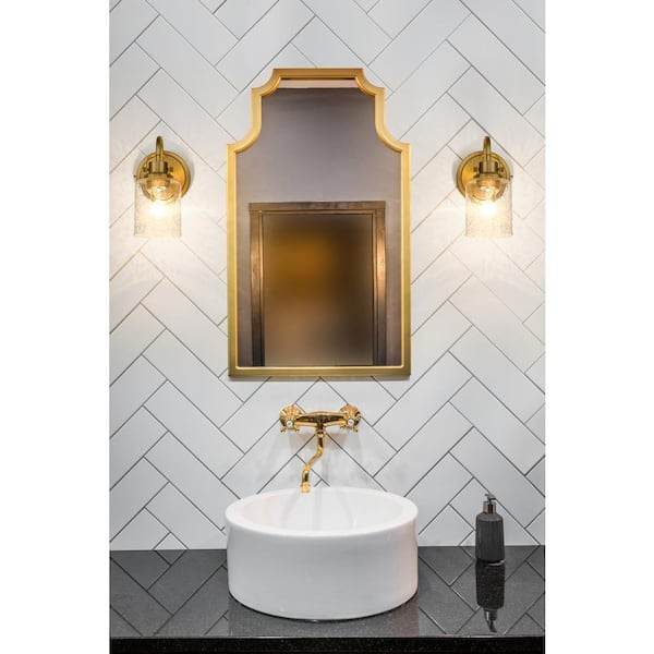 Heirloom 1 Light Wall Sconce in Aged Brass