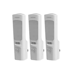 5.4 in. 1-Light Motion Activated Rechargeable Plug-in Integrated LED Flashlight Night Light 4000K White (3-Pack)