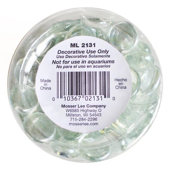 1-1/4 Clear Glass Gems - 1 Lb
