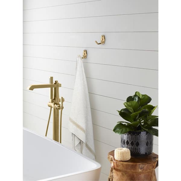 Benton 2-1/4 in. L Champagne Bronze Double Prong Wall Hook