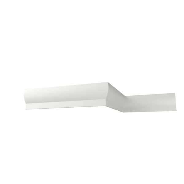 Ekena Millwork Faline 2.75 in. D x 11 in. W x 12 in. L Polyurethane Crown Moulding Sample