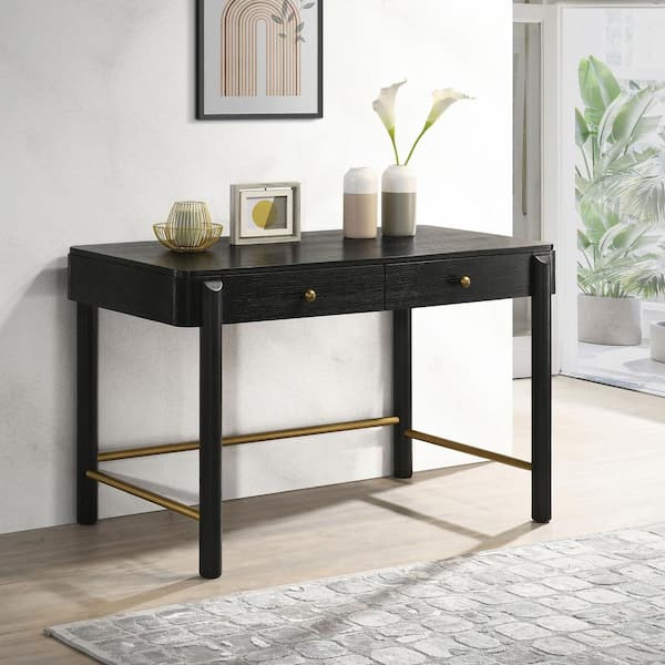 Coaster Arini 2-drawer Black Makeup Vanity Table
