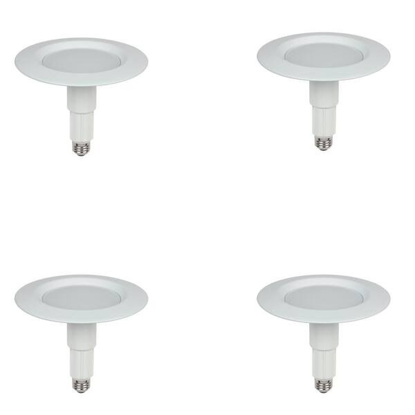 Westinghouse 5 in. to 6 in. White Integrated LED Recessed Trim (4-Pack)