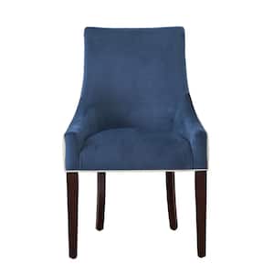 Jolie Navy Blue Upholstered Dining Chair