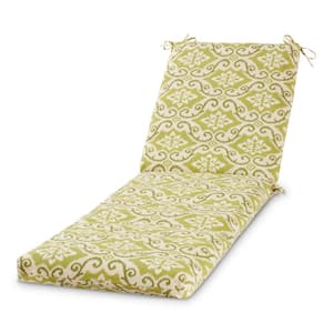 23 in. x 73 in. Outdoor Chaise Lounge Cushion in Shoreham Ikat