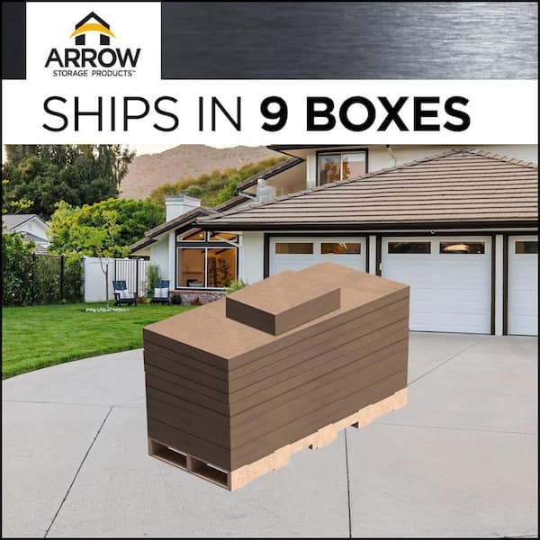 Arrow 20 ft. x 24 ft. x 9 ft. Charcoal Carport CPHC202409 - The