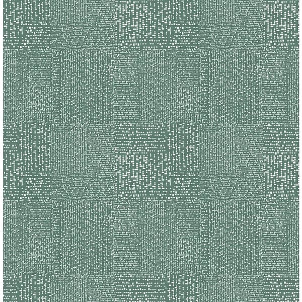 A-Street Prints Zenith Green Abstract Geometric Paper Strippable Roll (Covers 56.4 sq. ft.)