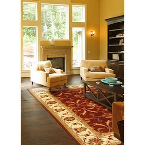 State of Honor Red/Ivory 8 ft. x 10 ft. Area Rug
