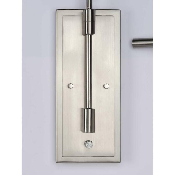 Progress Lighting Kempsey Brushed Nickel Swing Arm Wall Bracket