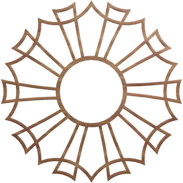 Ekena Millwork 0.375 in. x 7.75 in. x 22 in. Wood Medallion Moulding