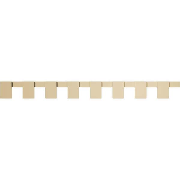 Ekena Millwork 1 in. D x 8 in. W x 85.375 in. L Primed Polyurethane Panel Moulding
