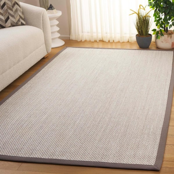 Natural Fiber Marble/Khaki Doormat 2 ft. x 3 ft. Border Area Rug