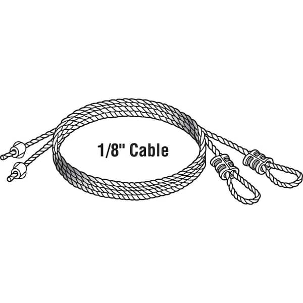 Prime-Line 1/8 in. x 8 ft. 8 in. Torsion Spring Cables GD 52183