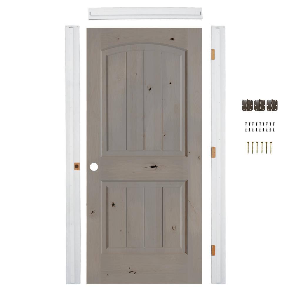 Krosswood Doors ReadytoAssemble 30 in. x 80 in. Alder 2Panel Right