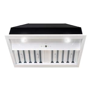 30 in. Ducted Ultra Quiet Under Cabinet Range Hood in Satin White Stainless Steel with Dimmable Lights 3-Speeds 600CFM