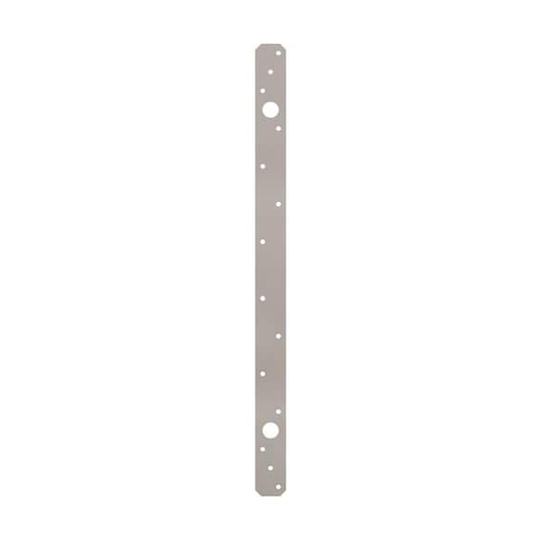 MiTek 1-1/4 in. x 18 in. Stainless Steel 18-Gauge Strap Tie (50-Pack ...