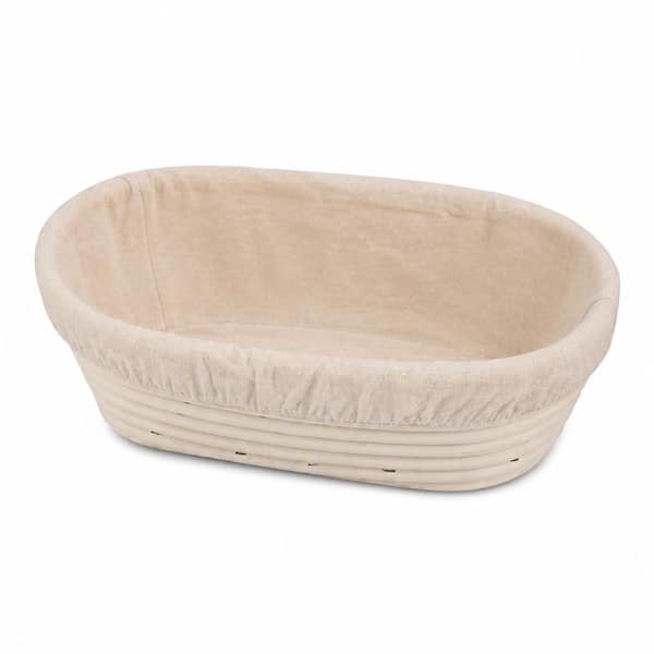 30-Piece Natural Bread Proofing Basket and Baking Tool Set with 9 in. Round and 10 in. Oval Baskets