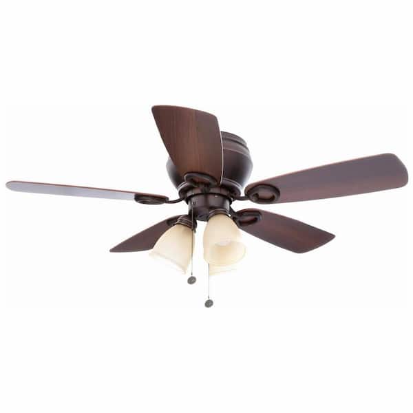 Hampton Bay Whitlock 44 In Led Indoor, 44 Inch Ceiling Fan With Light